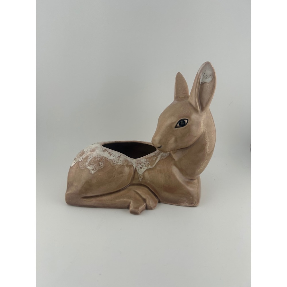 Vintage Ceramic Fawn/Deer Planter Pot